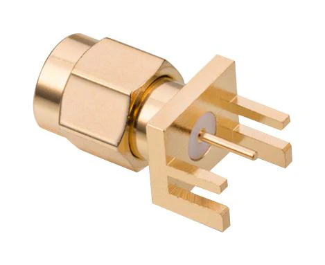 Wurth Elektronik 60314202124525 RF / Coaxial Connector SMA Straight Plug Board Edge End Launch 50 ohm Brass - Image 2