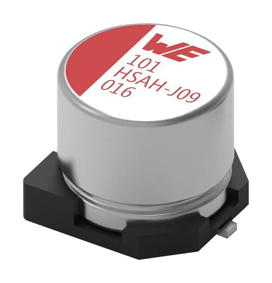 Wurth Elektronik 875585757007 875585757007 Hybrid Aluminium Electrolytic Capacitor 100 µF ± 20% 50 V Radial Can - SMD 0.028 ohm New