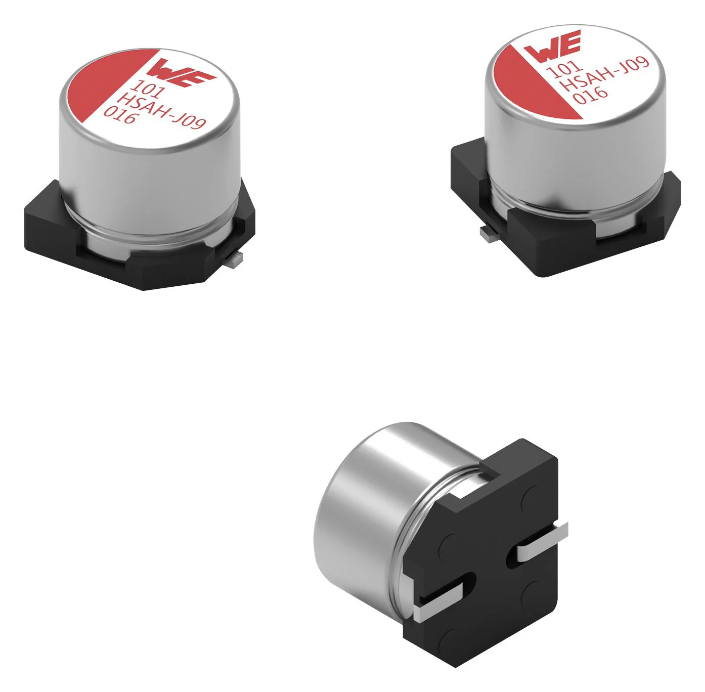Wurth Elektronik 875585757007 875585757007 Hybrid Aluminium Electrolytic Capacitor 100 µF ± 20% 50 V Radial Can - SMD 0.028 ohm New - Image 2