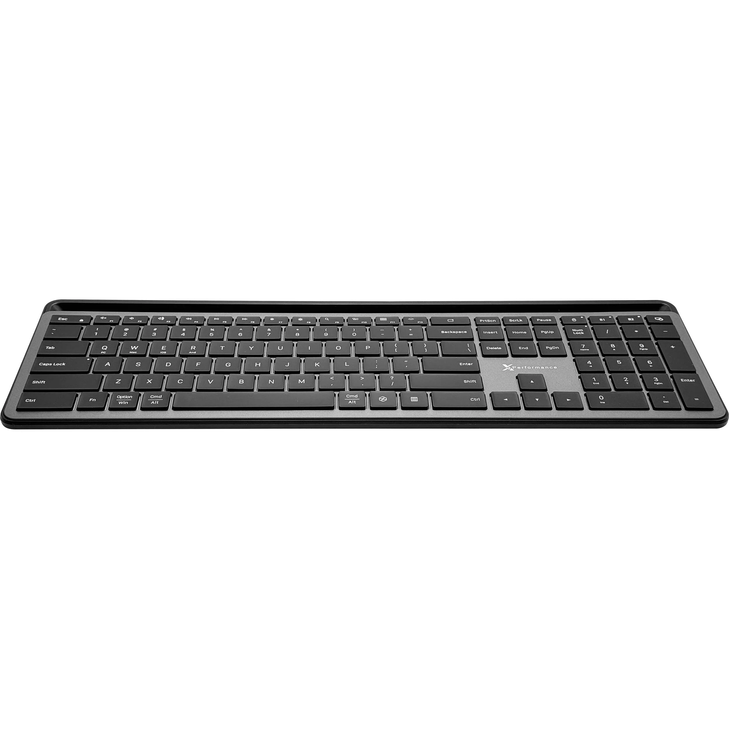 X9 Performance Full-Size Rechargeable Backlit Keyboard with Tablet & Phone Holder (Gray) - Image 4