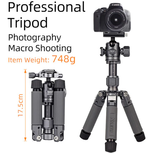 XILETU M-5G Tabletop Tripod with G-28 Ball Head - Image 2
