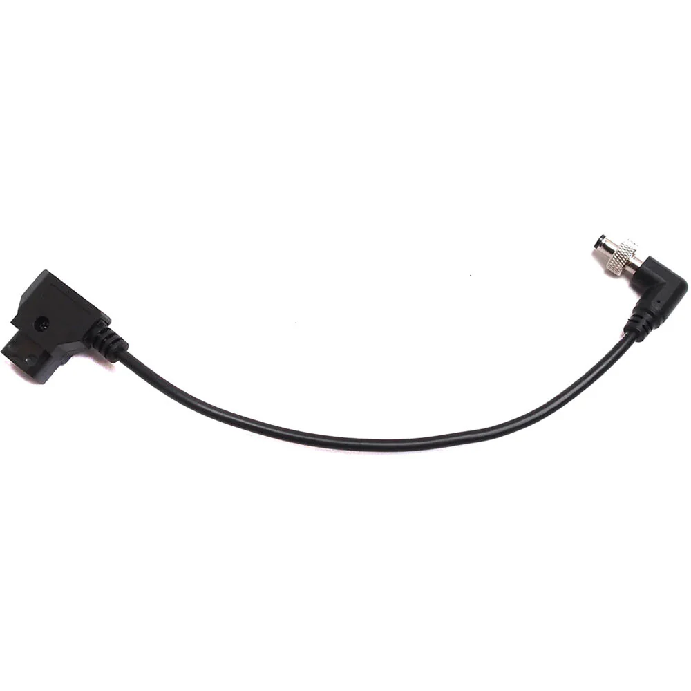 XLCS Designs Locking Right-Angle 12 VDC Power to D-Tap Cable for Blackmagic Micro G2 (6.7")