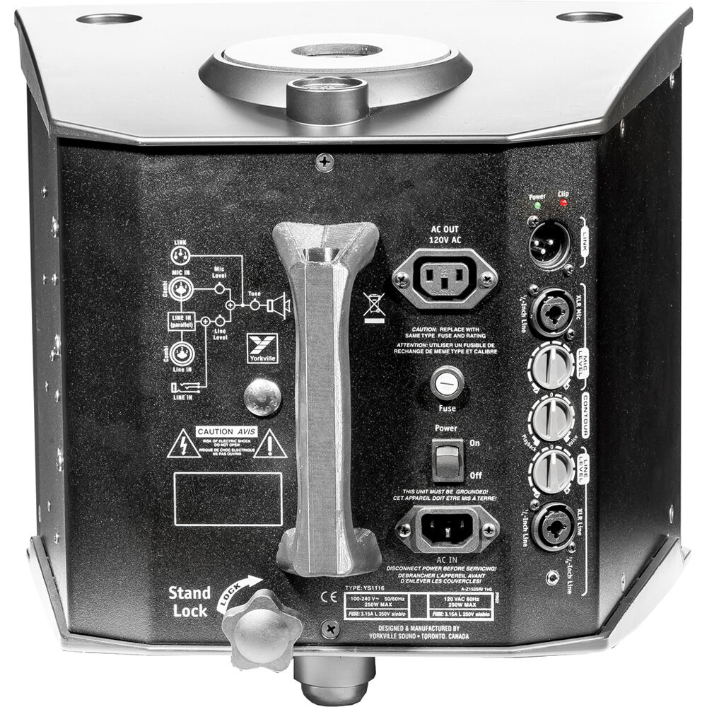 Yorkville Sound NX10C-2 Two-Way 10/1" Coaxial 1200W Powered PA Speaker - Image 3