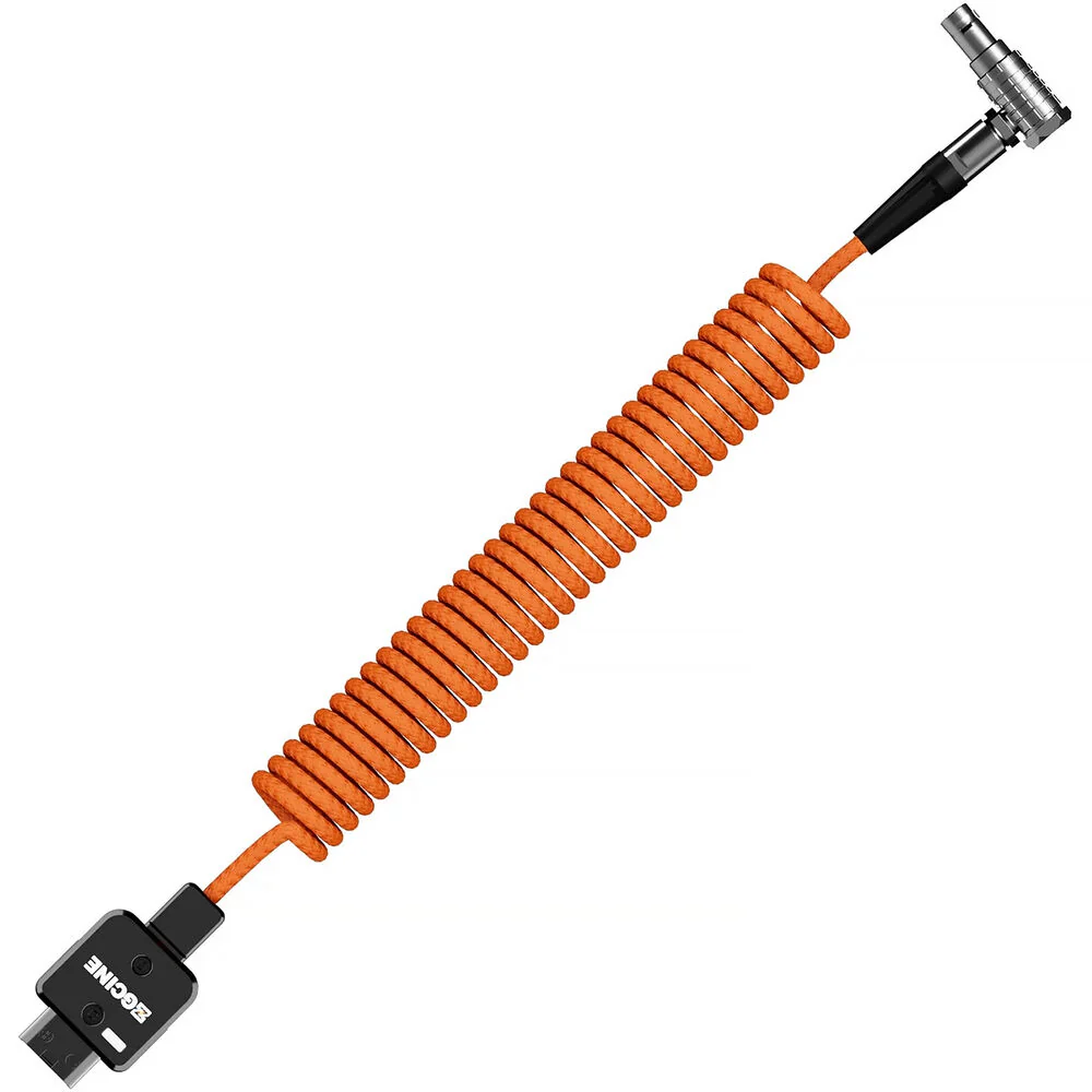ZGCINE DT-LM D-Tap to 2-Pin LEMO Coiled Power Cable (23.6") - Image 3
