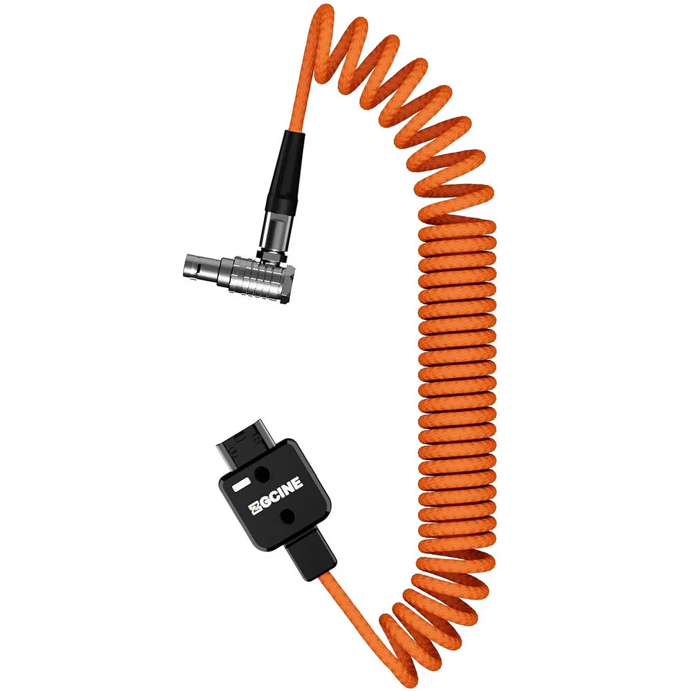 ZGCINE DT-LM D-Tap to 2-Pin LEMO Coiled Power Cable (23.6") - Image 4